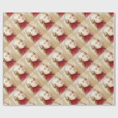 Wolfgang Amadeus Mozart im Aquarell Stil ラッピングペーパー (フラット)