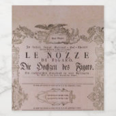 Wolfgang Amadeus Mozart, Oper – Le nozze di Figaro ワインラベル (シングルラベル)