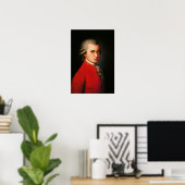 Wolfgang Amadeus Mozart portrait ポスター (ホームオフィス)