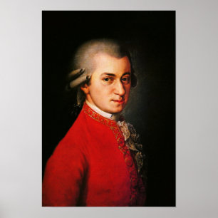 Wolfgang Amadeus Mozart portrait ポスター