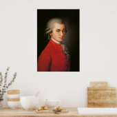 Wolfgang Amadeus Mozart Portrait ポスター (キッチン)