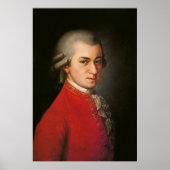 Wolfgang Amadeus Mozart Portrait ポスター (正面)