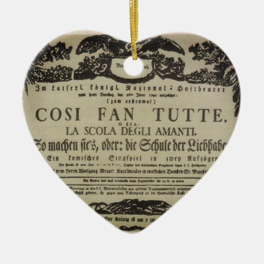 ♥ Wolfgang Amadeus Mozart shabby – Cosi fan tutte セラミックオーナメント (正面)
