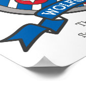 Wolfgang boys name meaning heraldry shield poster ポスター (角)