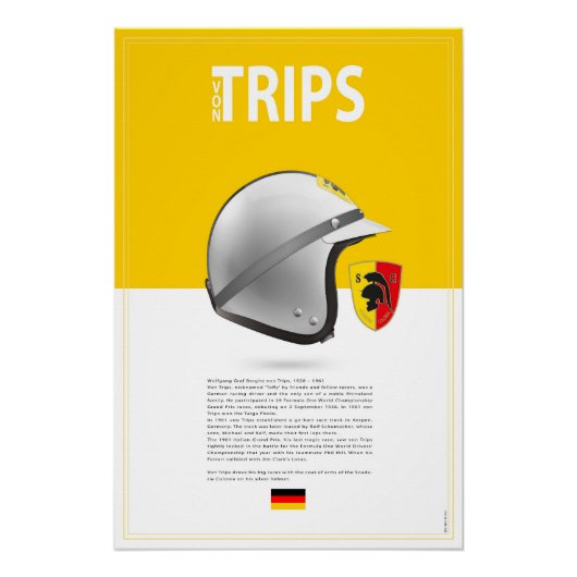 Wolfgang v. Trips Helmet ポスター (正面)