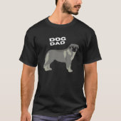 Wolfgray Estrela Mountain Dog Dad Tシャツ (正面)