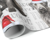 Wolfhound dog Santa Christmas for Dog Lovers ラッピングペーパー (ロールコーナー)