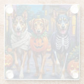  Wolfhound Trick-or-Treating Halloween Costumes ガラスコースター (裏面)