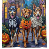  Wolfhound Trick-or-Treating Halloween Costumes シャワーカーテン (正面)