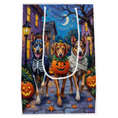  Wolfhound Trick-or-Treating Halloween Costumes ミディアムペーパーバッグ (裏面)