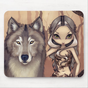 "Wolfish友人"のマウスパッド マウスパッド