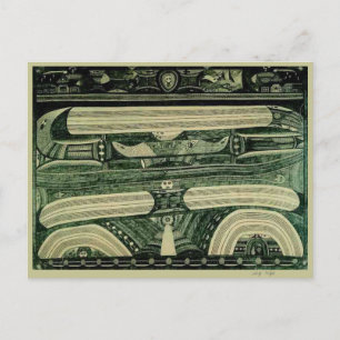 Wölfliの「ガソリン」ファインアート ポストカード