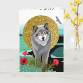 WOLFMOON AURA – ウルフアートカート カード (黄色い花)