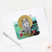 WOLFMOON AURA – ステッカー2サイズ スクエアシール (封筒)