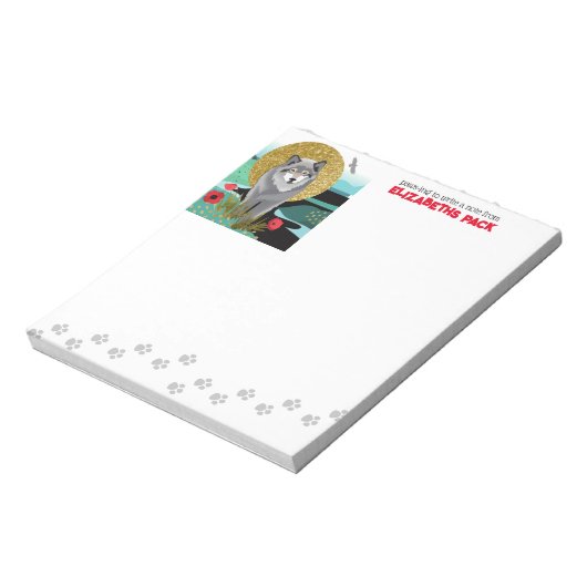 WOLFMOON AURA – メモ帳 – カスタマイズ文字 (回転)