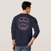 Wolfpackの長袖の単位のワイシャツ Tシャツ (裏面フル)