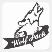 WolfPackシール スクエアシール (正面)