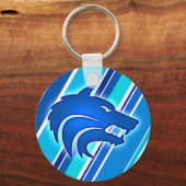 Wolfpack 2.25インチボタンキーチェーン キーホルダー (正面)