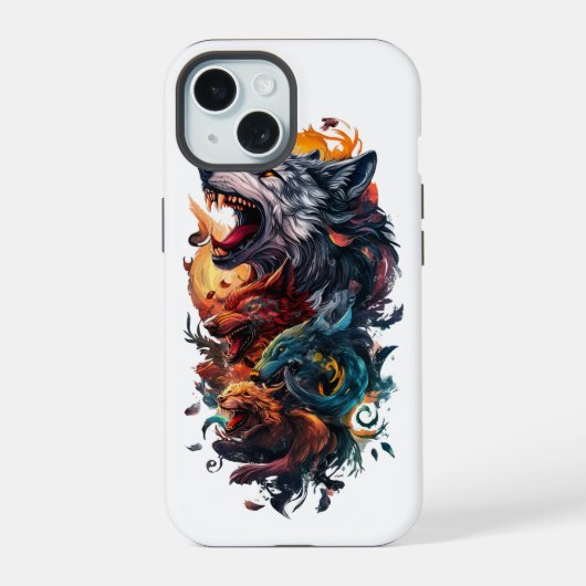 wolfs iPhone 15ケース (裏面)