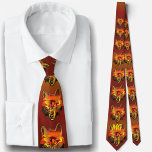 Wolf's Sunset Eye 2106 ネクタイ<br><div class="desc">Painting “Sunset Eye 2106” Collection Upgrade your wardrobe with a custom tie. Match any suit, dress shirt, and occasion. Wear in the office or on a night out in the town. Personalize on the product page or click "Customize" button for more design options. Design created from my painting “Sunset Eye...</div>