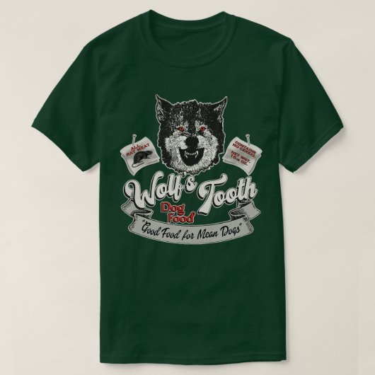 Wolfs Tooth Dogの食べ物 Tシャツ (デザイン正面)