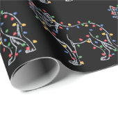 Wolfs Tree Christmas Xmas Pet Animal Wolf Lover  ラッピングペーパー (ロールコーナー)