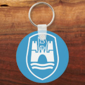 Wolfsburg Coat of Arms （白） キーホルダー (正面)