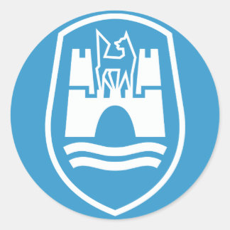 Wolfsburg Coat of Arms （白） ラウンドシール