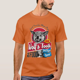Wolfsooth ドッグフード ダーティーヒッピー フレーバー ふざけたレトロ tシャツ