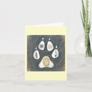 Wolftrackの原産のnotecard カード