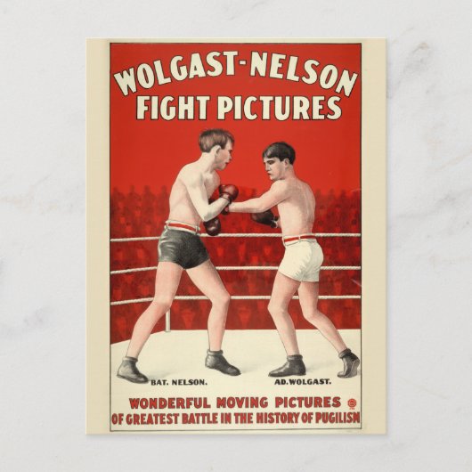 Wolgast-Nelsonの戦い写真 – 復元されたポスター ポストカード (正面)