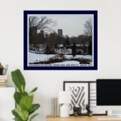 Wollman Iceスケートで滑るRink, Central Park NYC Poster ポスター (ホームオフィス)