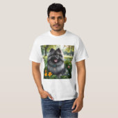 Wolspitz Keeshond Tシャツ (正面フル)