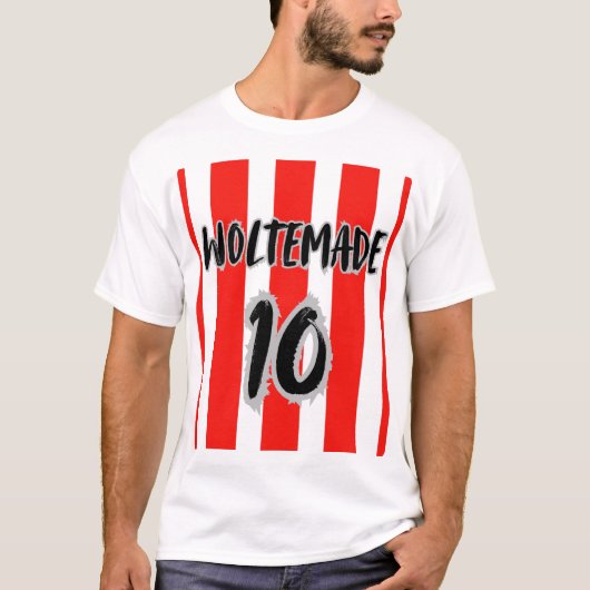 Woltemade 10 サンダーランド Tシャツ ジョーク (正面)