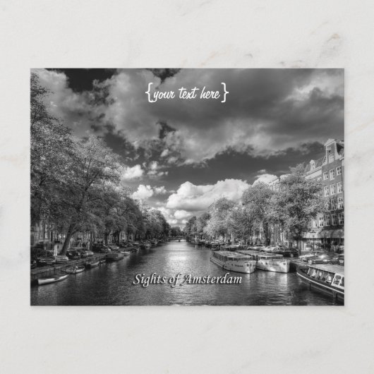 Wolvenstraat / Singel Canal, Sights of Amsterdam ポストカード (正面)