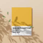 Wolverhampton Wolf金ゴールド – 全幅 ポスター