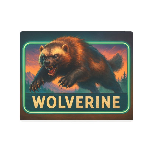 Wolverine Metal Sign メタルプリント (正面)