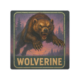 Wolverine Sign メタルプリント