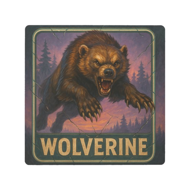 Wolverine Sign メタルプリント (正面)