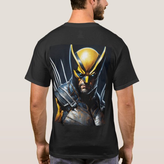 Wolverine X-Men Tシャツ (裏面)