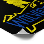 Wolverines Support Ukraine  ポスター (角)