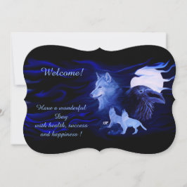 『Wolves and Raven with full moon』 招待状