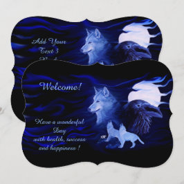 『Wolves and Raven with full moon』 招待状