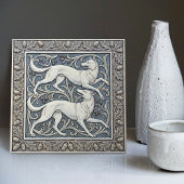 Wolves Arts & Crafts Wall Decor Art Nouveau Crane タイル