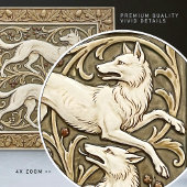 Wolves Arts & Crafts Wall Decor Art Nouveau Crane タイル