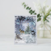 Wolves at Christmas a Winter Wonderland Flat Card シーズンカード (スタンド正面)