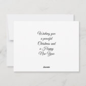 Wolves at Christmas a Winter Wonderland Flat Card シーズンカード (裏面)