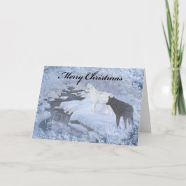 Wolves Christmas Card、封筒を含む シーズンカード