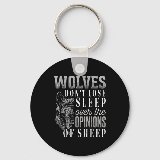Wolves Don't Lose Sleep Over The Onions Of Sheep - キーホルダー (正面)