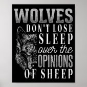 Wolves Don't Lose Sleep Over The Onions Of Sheep - ポスター (正面)